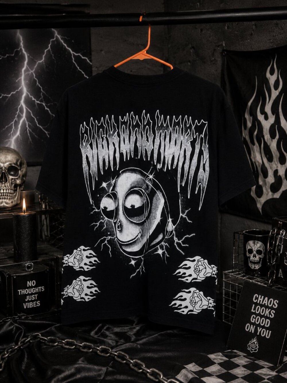 Civil Regime x Rick and Morty Lightning Graphic Tee
